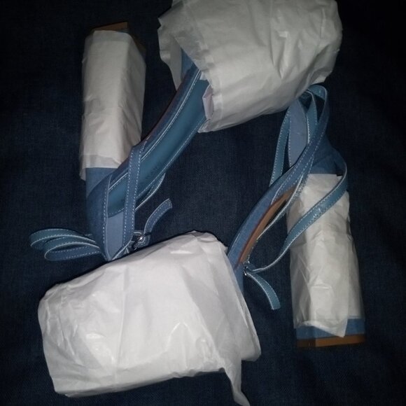 AZALEA WANG "NOBODY DOES IT BETTER" RHINESTONE FRINGE CHUNKY HEEL (BRAND NEW ! - Picture 8 of 9